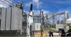 Termograma de un punto caliente en el borne de un transformador durante una inspección de INPROCA